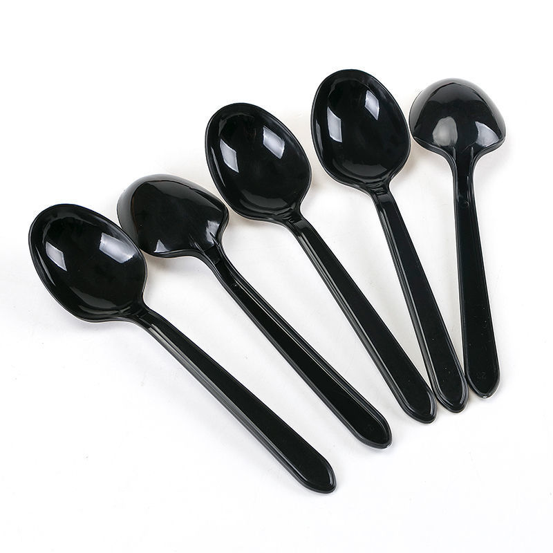 Disposable Plastic Spoons for Ice Cream and Party Tableware