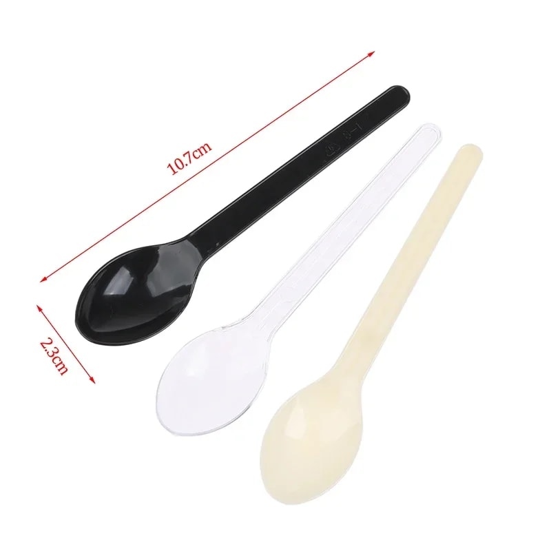 Disposable Plastic Cutlery Set for Desserts, Parties & Snacks