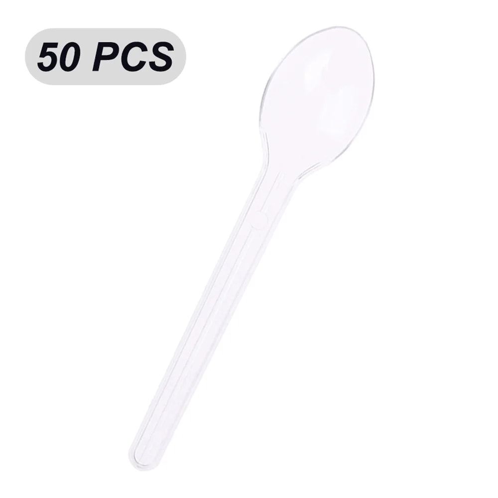 Disposable Plastic Cutlery Set for Desserts, Parties & Snacks