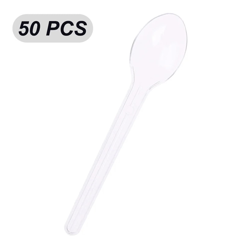 Disposable Plastic Cutlery Set for Desserts, Parties & Snacks