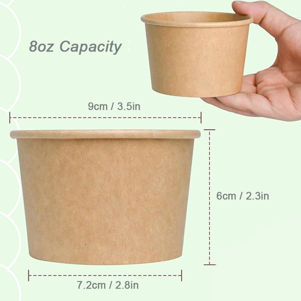 Premium Disposable Paper Ice Cream Cups Party Ice Cream Cups