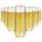 Clear Ribbed Stemless Plastic Champagne Flutes Disposable Party Glasses 5