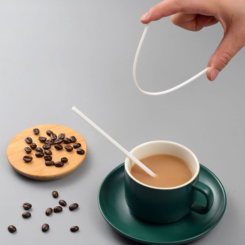 Disposable Three Hole Coffee Straw Stirrer Sticks For Hot And Cold Drinks 2