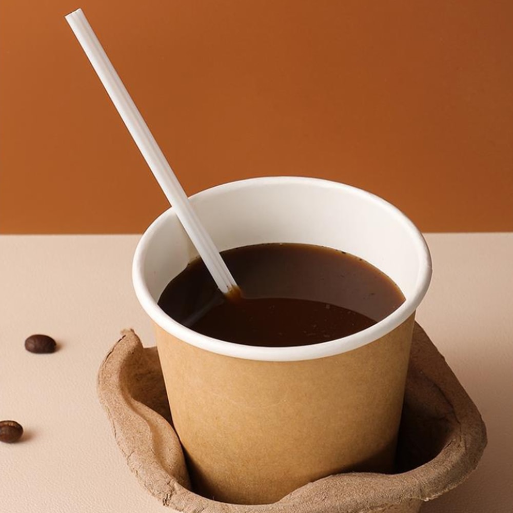 Disposable Three Hole Coffee Straw Stirrer Sticks For Hot And Cold Drinks 3