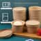 Paper Soup Containers with Lids Bulk Pack Disposable Food Containers