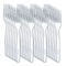 Clear Transparent Disposable Forks for Dessert, Fruit and Party Serving