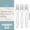 Clear Transparent Disposable Forks for Dessert, Fruit and Party Serving