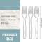 Clear Transparent Disposable Forks for Dessert, Fruit and Party Serving