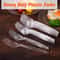 Clear Transparent Disposable Forks for Dessert, Fruit and Party Serving