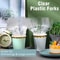 Clear Transparent Disposable Forks for Dessert, Fruit and Party Serving