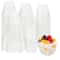 Clear Dessert Cups Disposable Mini Cups for Mousse, Pudding and Ice Cream