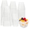 Clear Dessert Cups Disposable Mini Cups for Mousse, Pudding and Ice Cream