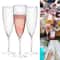 Clear Plastic Toast Flutes Disposable Champagne Glasses For Weddings 0