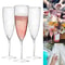 Clear Plastic Toast Flutes Disposable Champagne Glasses For Weddings 0