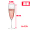 Clear Plastic Toast Flutes Disposable Champagne Glasses For Weddings 5
