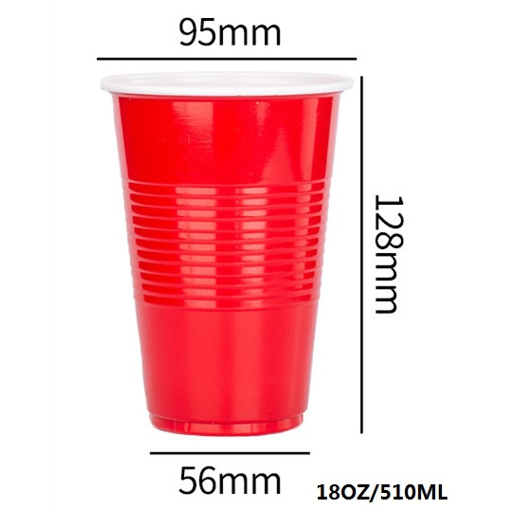 Premium Disposable Party Cups Red Party Cups for Events & Gatherings