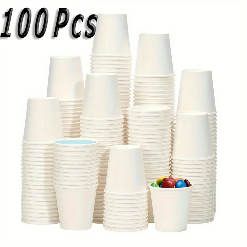Mini Disposable Paper Tasting Cups for Coffee Juice Candy