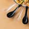 Premium Clear Plastic Disposable Spoons Soup Dessert Utensils 0