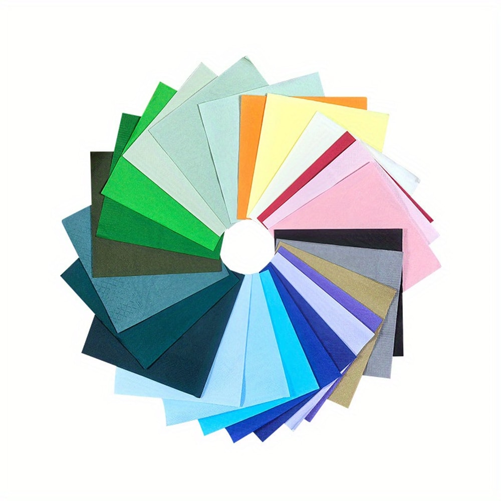 Colored Party Napkins Disposable Paper Napkins For Banquets And Events 4