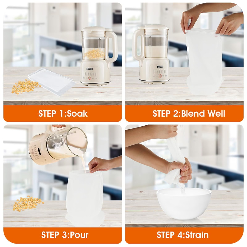 Reusable Mesh Strainer Bag for Brewing, Wine & Fruit Filtration