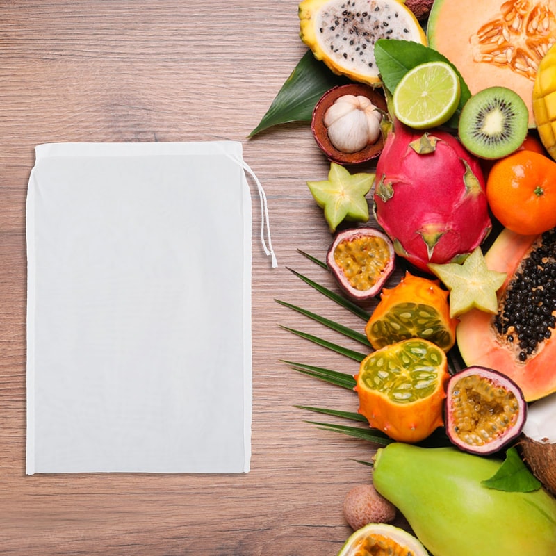 Reusable Mesh Strainer Bag for Brewing, Wine & Fruit Filtration
