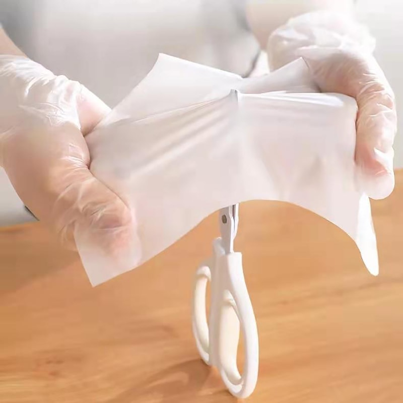 Premium Clear Food Grade Disposable Gloves for Cooking, Cleaning & Food Prep