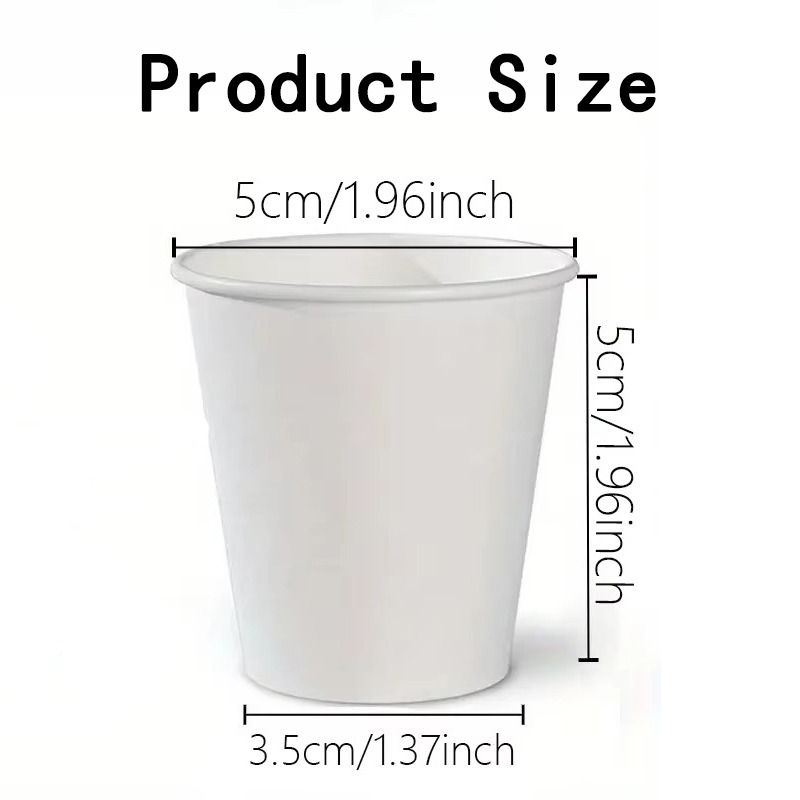 Disposable White Paper Cups For Coffee Juice Parties Hot And Cold Drink Cups 1