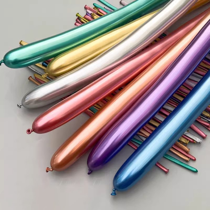 Premium Long Latex Balloons Party Set Glossy Metal Balloon DIY Wedding Birthday Decorations 0