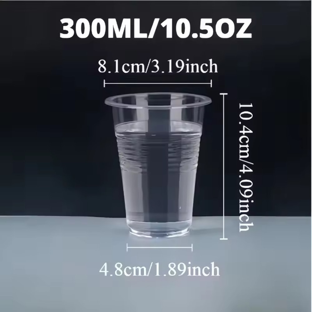 Premium Clear Disposable Plastic Cups For Drinks Parties Bulk Household Tableware 8