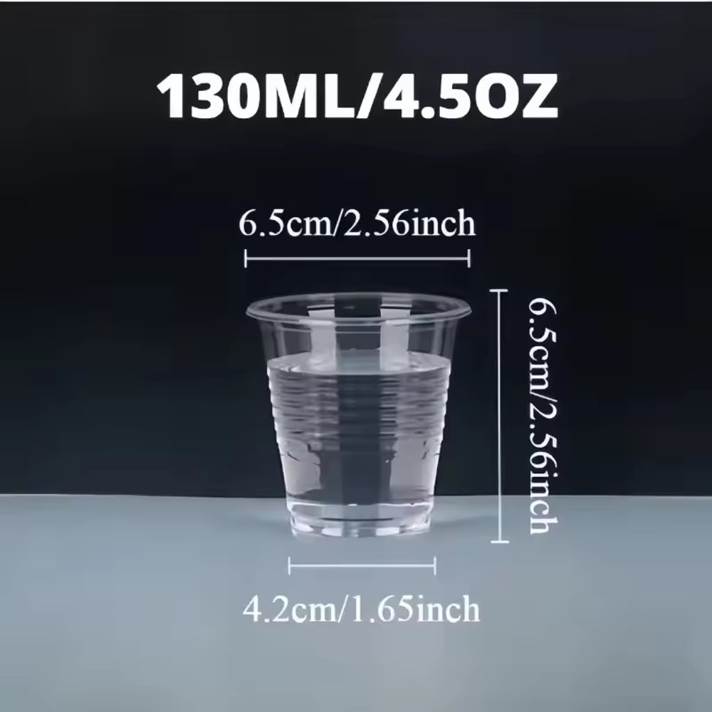 Premium Clear Disposable Plastic Cups For Drinks Parties Bulk Household Tableware 6