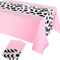 Pink Cowgirl Party Tablecloth Western Cowboy Table Cover for Rodeo Birthday Decor