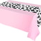 Pink Cowgirl Party Tablecloth Western Cowboy Table Cover for Rodeo Birthday Decor