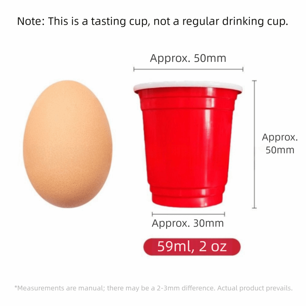 Premium Red Disposable Mini Party Cups for Events & Tastings