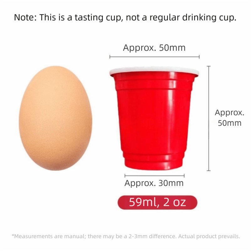 Premium Red Disposable Mini Party Cups for Events & Tastings