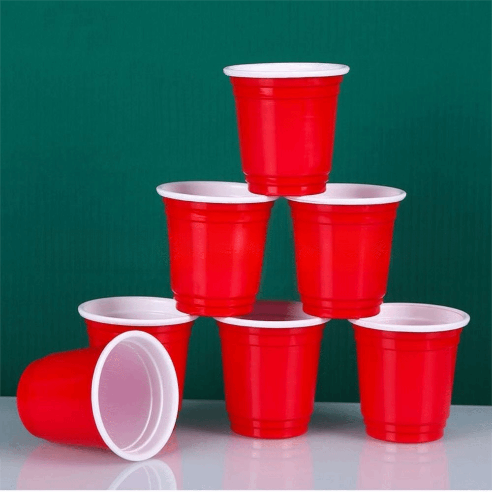 Premium Red Disposable Mini Party Cups for Events & Tastings