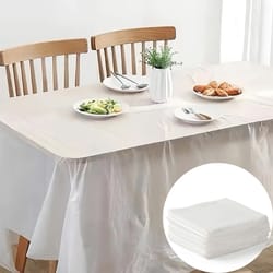 thick disposable plastic tablecloths waterproof & oil resistant covers for party and banquet