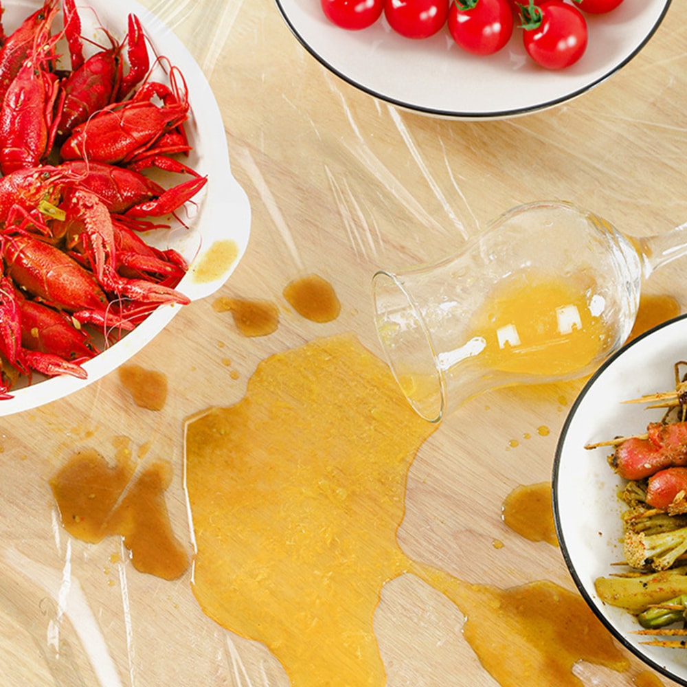 Thick Disposable Plastic Tablecloths Waterproof Oil Resistant Covers For Party And Banquet 4