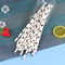 Paw Print Paper Straws Black and White Pet Theme Party Supplies Biodegradable Dog Birthday Decorations