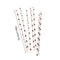 Paw Print Paper Straws Black and White Pet Theme Party Supplies Biodegradable Dog Birthday Decorations