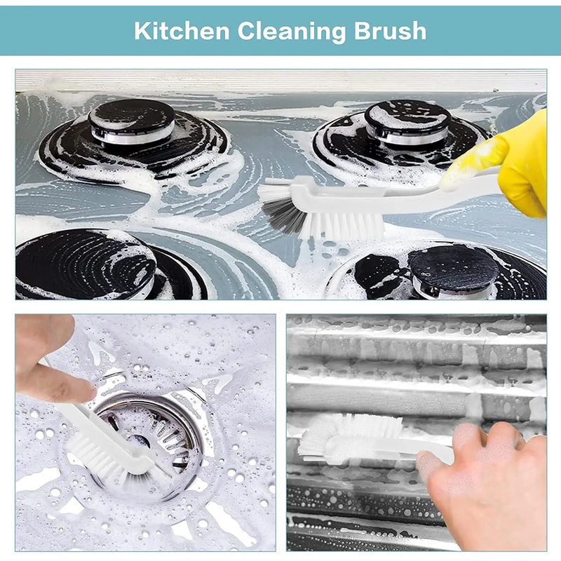 Kitchen Cleaning Brush Set Bottle Brush and Deep Clean Scrub Brush for Sinks and Juicers