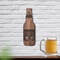 Wall Mounted Bottle Opener with Vintage Beer Cap Catcher Basket