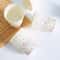 White Floral Disposable Paper Cups for Coffee Cold Drinks and Party Tables