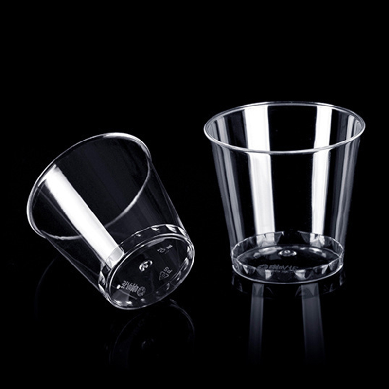 Premium Mini Shot Glasses Clear Plastic Disposable Party Cups