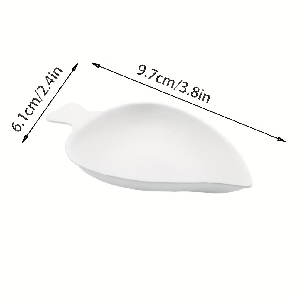 Leaf Disposable Appetizer Plates For Desserts Snacks And Party Serving 4