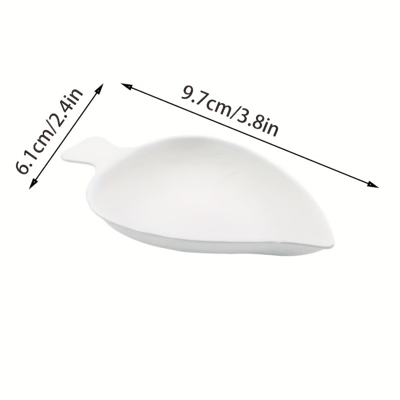 Leaf Disposable Appetizer Plates For Desserts Snacks And Party Serving 4