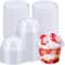 Clear Plastic Dessert Cups with Dome Lids for Parfaits, Snacks and Party Treats