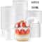 Clear Plastic Dessert Cups with Dome Lids for Parfaits, Snacks and Party Treats