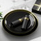 Black Gold Foil Disposable Party Napkins 0