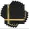 Black Gold Foil Disposable Party Napkins 1
