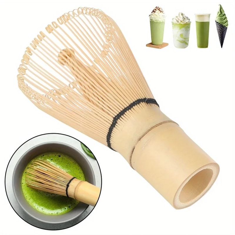 Bamboo Matcha Whisk Japanese Tea Tool Chasen for Frothy Green Tea Preparation